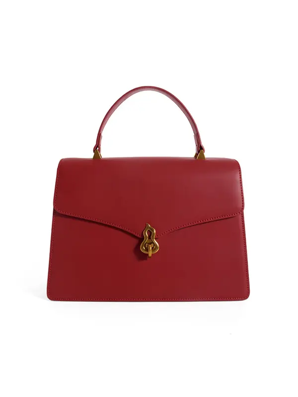 Smting top handle flap bag with Hulu Lock