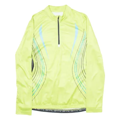 CRIVIT SPORTSWEAR Cycling Womens Jersey Green Long Sleeve 1/4 Zip M