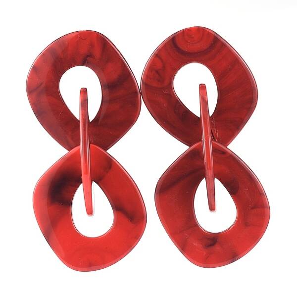 Acrylic Dangle Stud Earrings