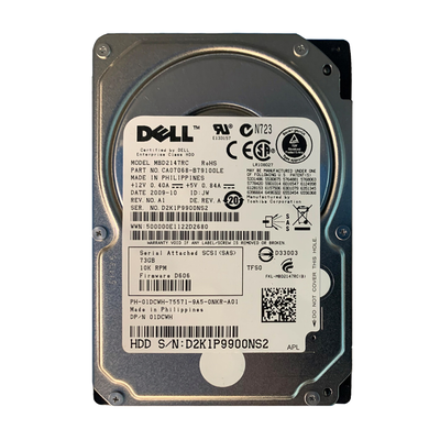 01DCWH Dell 73GB 3Gb/s SAS 10000 2.5-inch 16MB Hard Drive