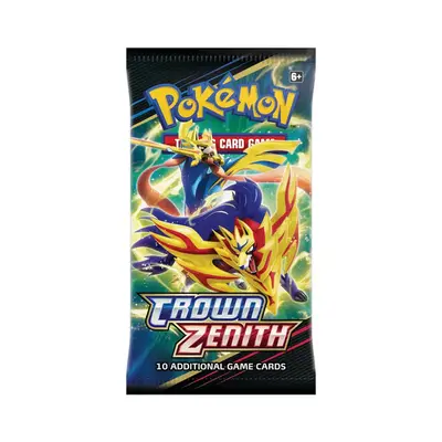 Pokemon Crown Zenith Booster Pack - 10 Cards Included