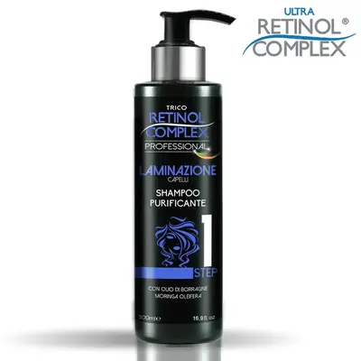 I trico Retinol Complex hair lamination purifying shampoo 500