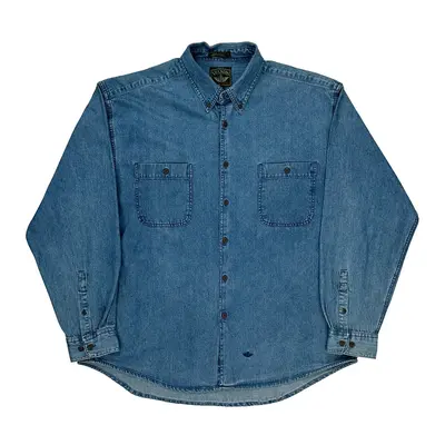 Dockers Denim Shirt - XL Blue Cotton