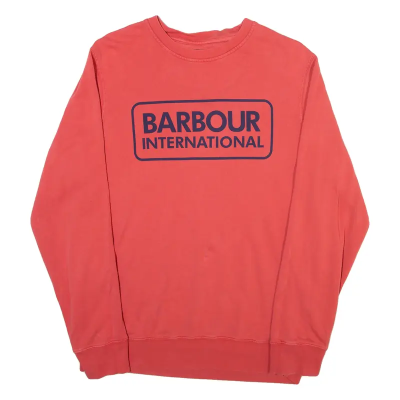 BARBOUR Mens Sweatshirt Pink M