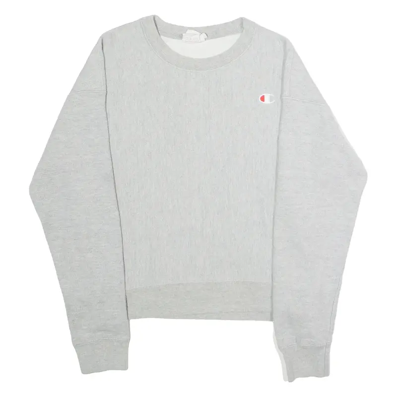CHAMPION REVERSE WEAVE Mens Sweatshirt Grey Crew Neck S