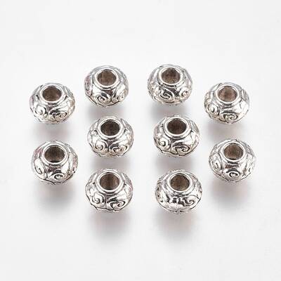 Alloy European Beads