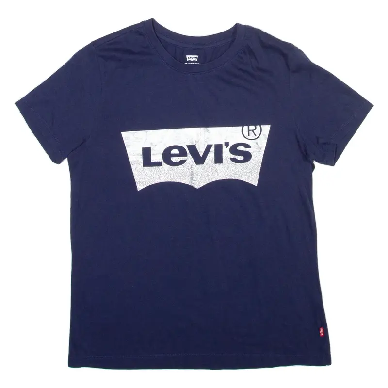 LEVI'S Womens T-Shirt Blue XS