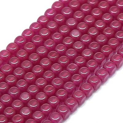 Lab Grown Red Corundum Beads Strands