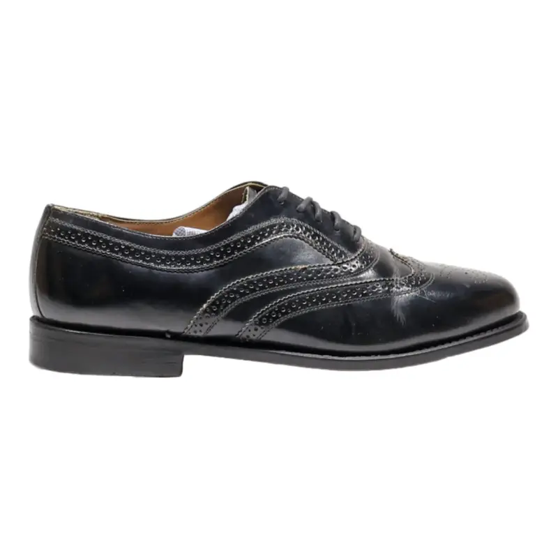 STAFFORD Brogue Shoes Black Leather Mens UK 11