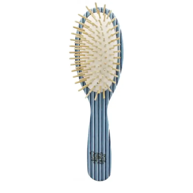 Tek Large Oval Brush, White/Light Blue/Blue