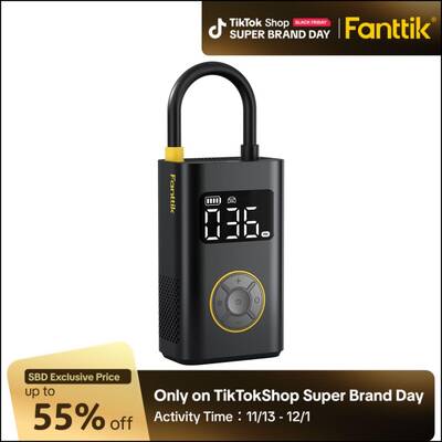 Fanttik X9 Pro Portable Tire Inflator 150PSI High-Pressure Cordless Pump with Smart ON/OFF Hose Design, 1 Min Jet-inflat