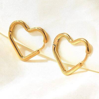 201 Stainless Steel Hoop Earrings