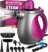 Handheld Steam Cleaner, Steam Cleaner with 10 Pieces Accessories and Safety Lock, 500ML Large Capacity Natural Surface Steam ...