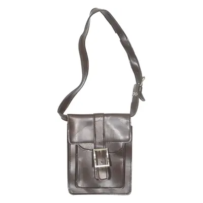 Mens Messenger Bag Brown Leather 90s