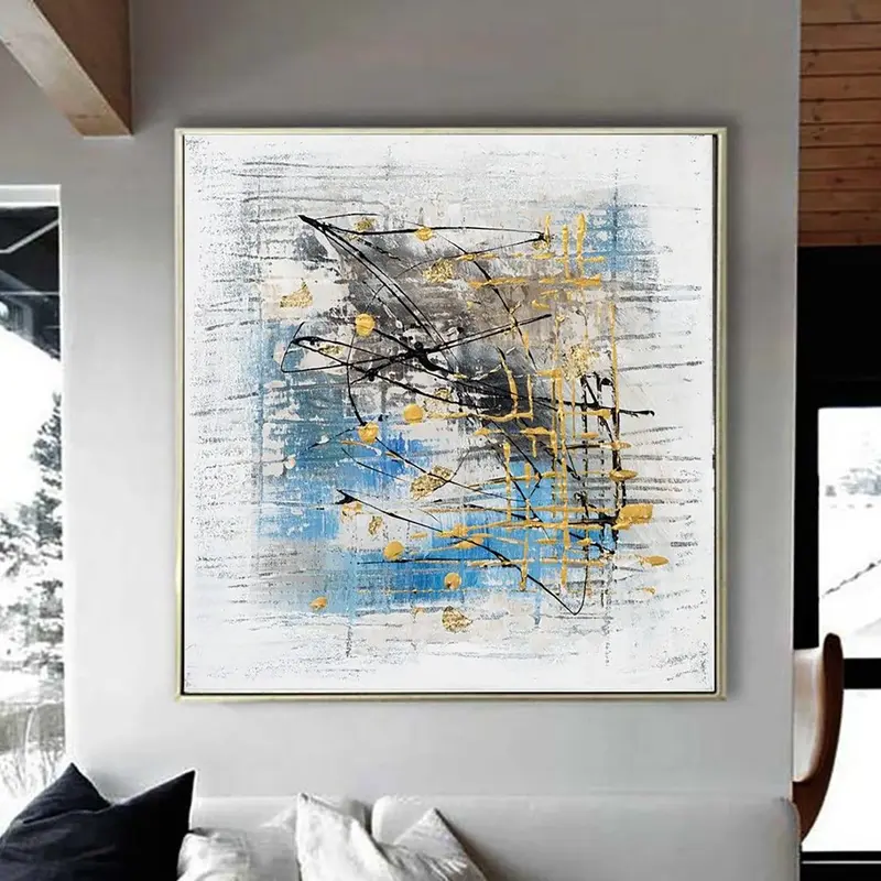 Extra Large Abstract Art Acrylic Painting On Canvas Modern Handmade Canvas Wall Painting Contemporary Art | DECISIONS