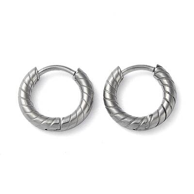 Non-Tarnish 304 Stainless Steel Huggie Hoop Earrings