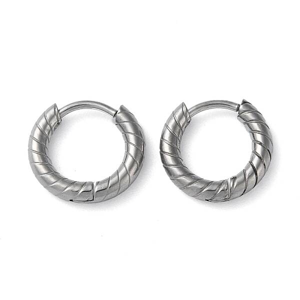 Non-Tarnish 304 Stainless Steel Huggie Hoop Earrings