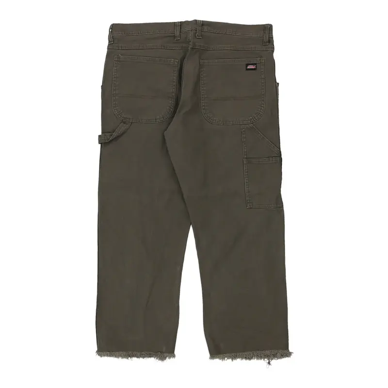Dickies Carpenter Trousers - 36W 25L Khaki Cotton