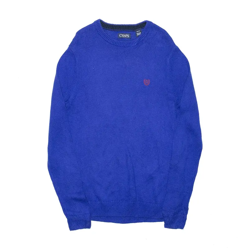 CHAPS Blue Chunky Knit Jumper Mens S