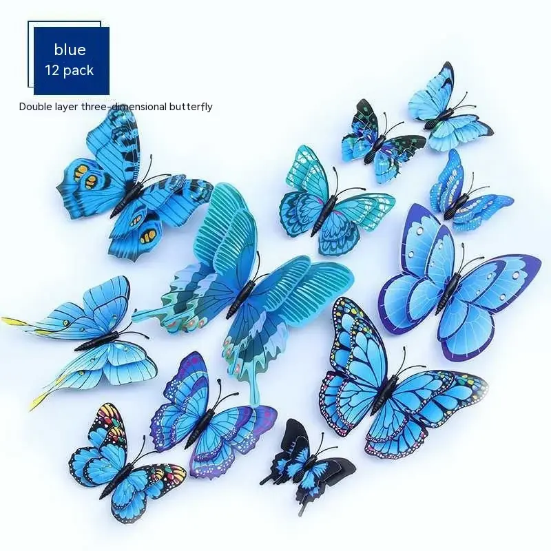 Creative Home Decorative Wall Sticker | Color: Blue Double Layer