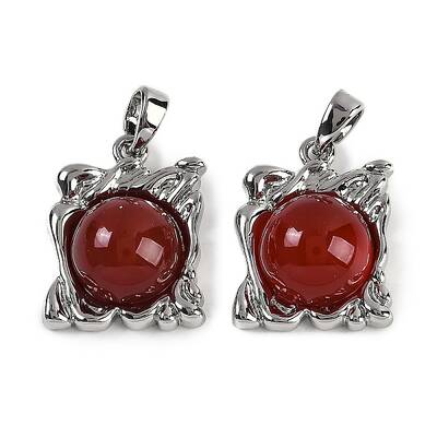Natural Carnelian(Dyed & Heated) Pendants
