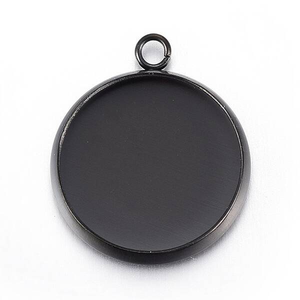 Stainless Steel Pendant Cabochon Settings