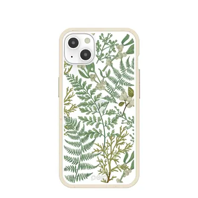 Clear Herbarium iPhone 13 Case With London Fog Ridge