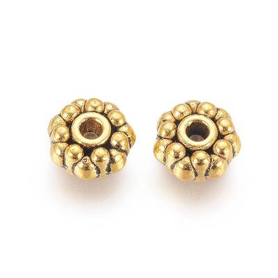 Tibetan Style Alloy Spacer Beads