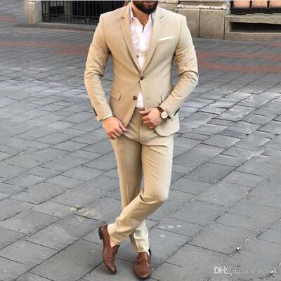 Champagne Groomsmen Suits