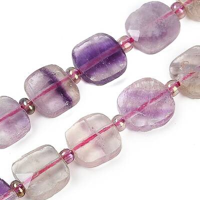 Natural Colorful Fluorite Beads Strands