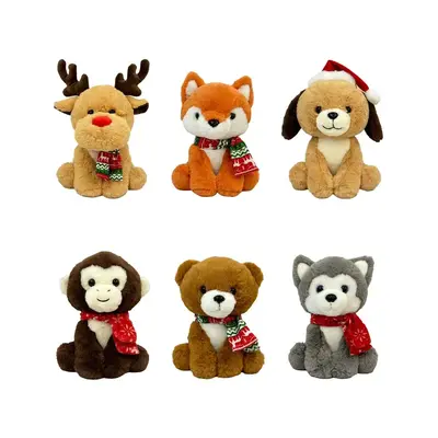 NEW ARRIVAL FOR CHRISTMAS HOLIDAY! 9CHRISTMAS ANIMALS WITH SCARF-Perfect for Christmas Gifts and Holiday Decorations