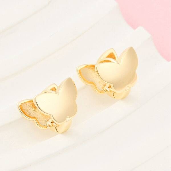 Brass Hoop Earrings