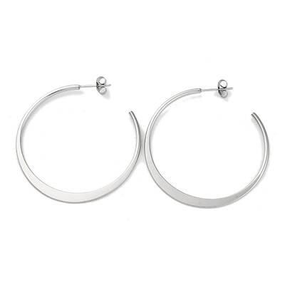 304 Stainless Steel Ring Stud Earrings