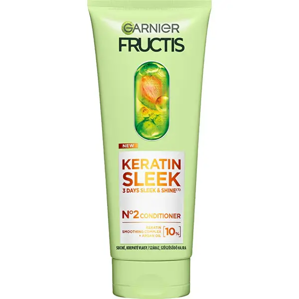 Garnier Conditioner For Dry And Frizzy Hair Fructis Keratin Sleek (Conditioner) 200 Ml