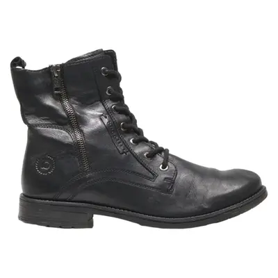 BUGATTI Lace-Up Boots Black Leather Womens UK 6