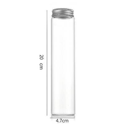 Column Glass Screw Top Bead Storage Tubes