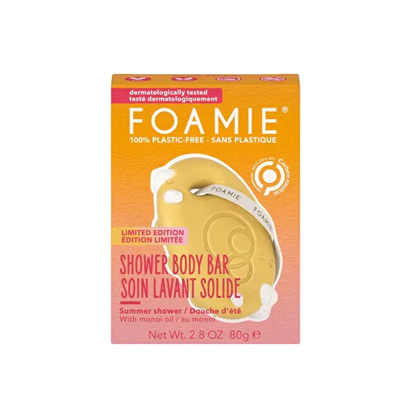 Foamie Docciaschiuma Solida Beach Please (Schiuma Doccia Corpo) 80 G