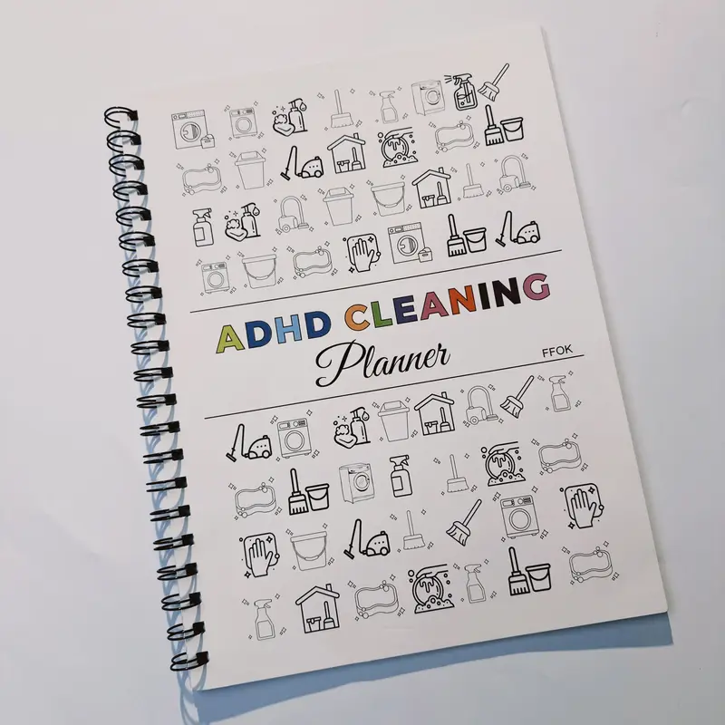 【ADHD Cleaning Planner】Household Daily Cleaning Schedule Planner, 1 Count Cleaning Checklist Schedule Notebook, Cleaning ...
