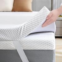 VIPfree 3 Inch Firm Mattress Topper with Ice Silk Cover, Premier Cooling Gel & Bamboo High-Density Support Memory Foam Mattre...