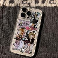 Luxury Clmj Death Note Misa Phone Case For iPhone 16 15 14 13 12 11 Mini Pro Max X XR XSMax 7 8 Plus Transparent Soft Back Co...