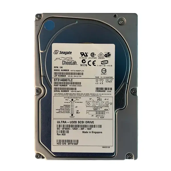 9V2006-049 Seagate 146GB 10000RPM Ultra 320 SCSI 3.5-Inch 8MB Cache Cheetah Hard Drive