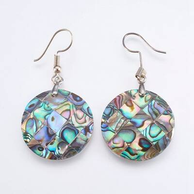 Abalone Shell/Paua Shell Dangle Earrings
