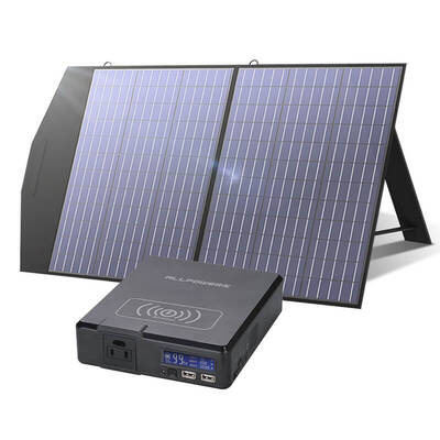 Solar Generator Kit Portable Power Bank 200W Solar Panel 100W