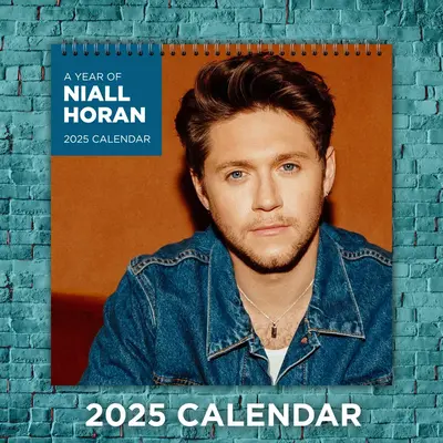 Niall Horan 2025 Music Calendar, 12-month Celebrity Wall Calendar, Fan Gift