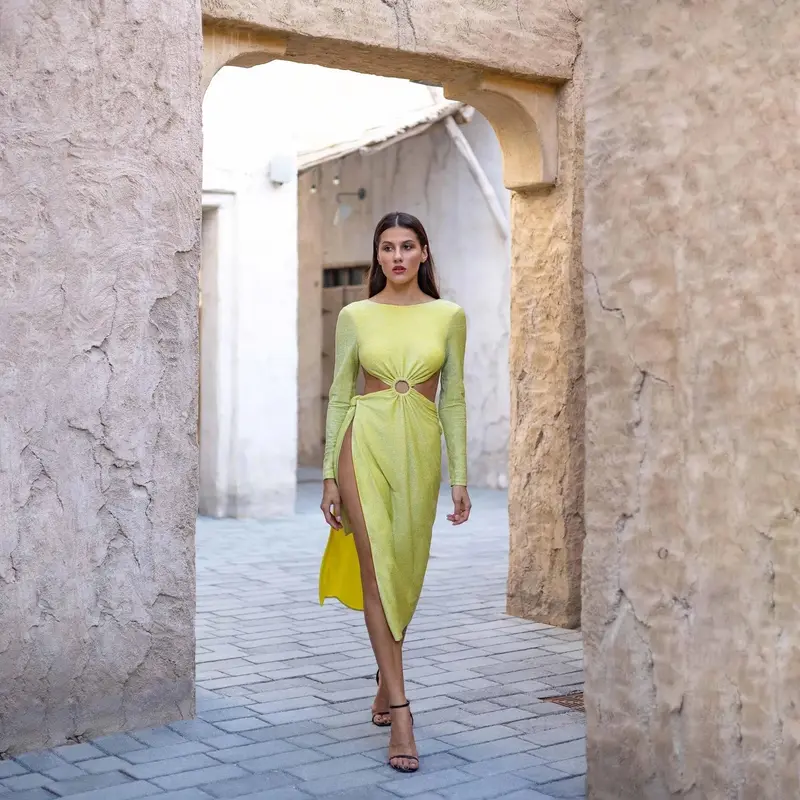 Raya Long Dress | Size: S | Color: Green