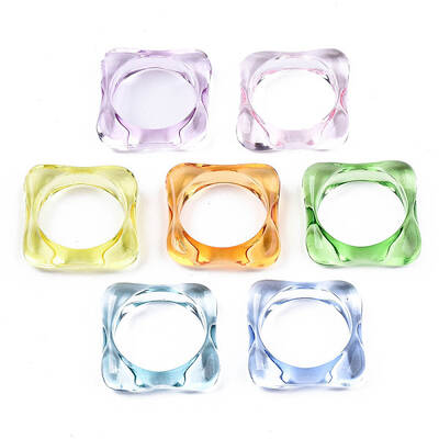 Transparent Acrylic Finger Rings