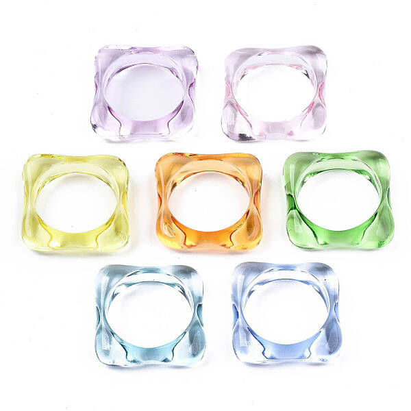 Transparent Acrylic Finger Rings