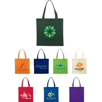 400 Custom Small Zeus Non-Woven Convention Tote - Reusable & Slim