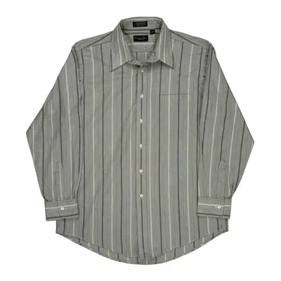Christian Dior Shirt - Large Grey Cotton Blend