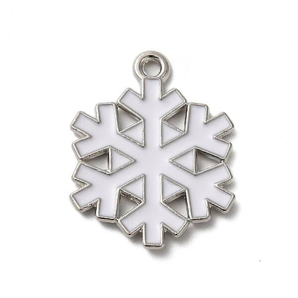 Winter Theme Alloy Enamel Pendants